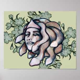 Poster Œuvre d'art de Méduse suffisante art de gorgone do