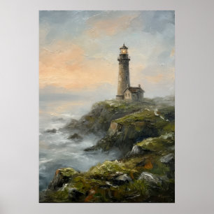 Poster Œuvre d'art de phare côtier