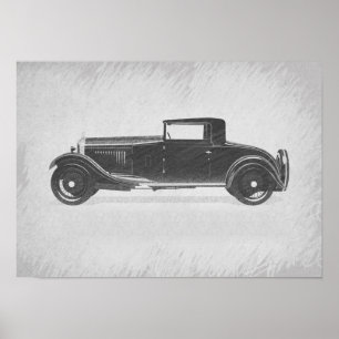 Poster Œuvre d'art de voiture rétro