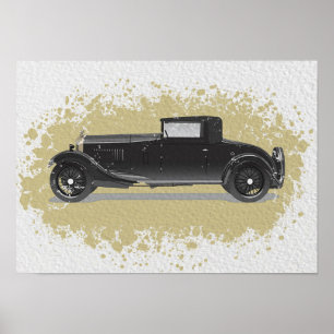 Poster Œuvre d'art de voiture rétro