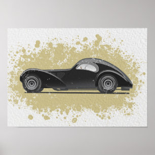 Poster Œuvre d'art de voiture rétro