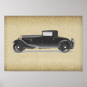 Poster Œuvre d'art de voiture rétro