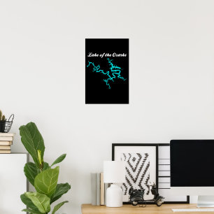 Poster Œuvre d'art du rivage du lac des Ozarks Missouri