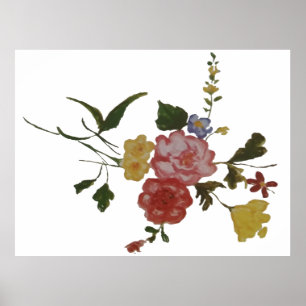 Poster Œuvre d'art florale Fleur japonaise