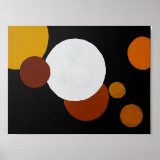 Poster Œuvre d'art géométrique minimaliste du milieu du s