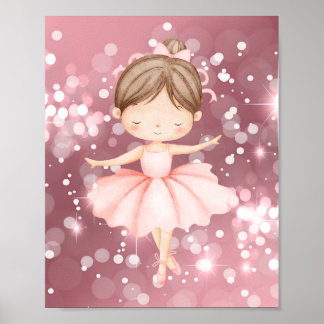 Poster Œuvre d'art murale ballerine