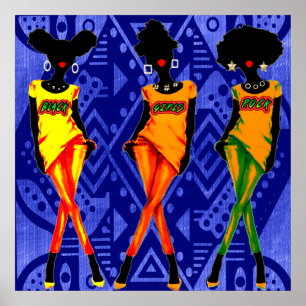 Poster Œuvre d'art murale de beauté et de confiance en so