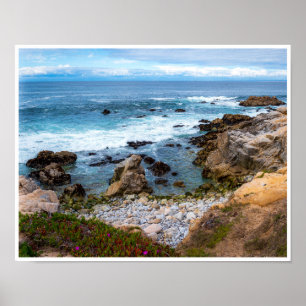 Poster Œuvre d'art murale de littoral rocheux   Impressio