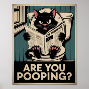 Poster Œuvre d'art murale drôle - Êtes-vous en train de f