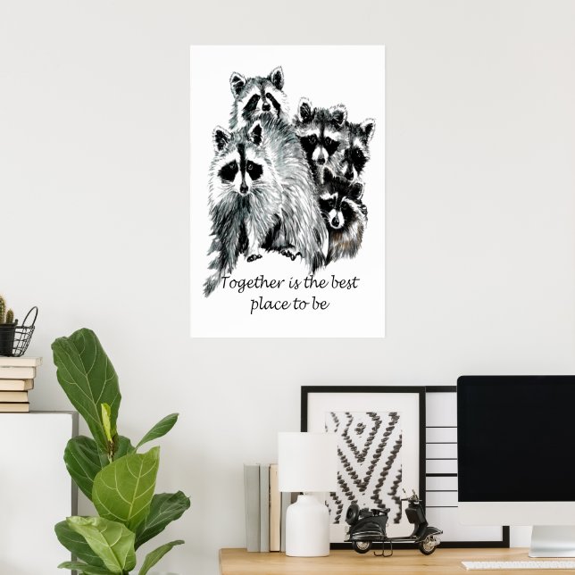 Poster Œuvre d'art murale imprimable de la famille des ra (Bureau à domicile)