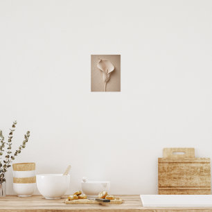 Poster Œuvre d'art murale minimaliste calla lily