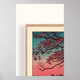 Poster Œuvre d'art murale Momiji no Umi - Anse tranquille