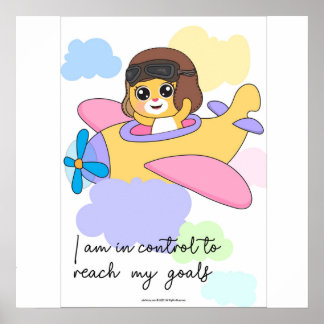 Poster Œuvre d'art murale pour être maître de mes objecti
