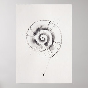 Poster Œuvre d'art spirituelle de mur de Réveil de Spiral