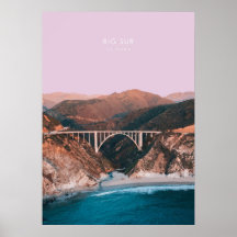 Oeuvre d'artisanat de voyage de Big Sur, Californi