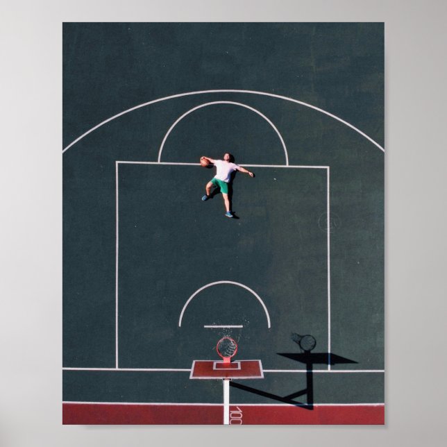 Poster Oeuvre de basket-ball (Devant)