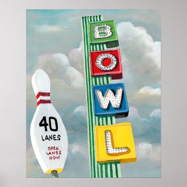 Poster Oeuvre de Bowling Alley (Devant)