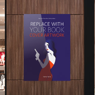 Poster Oeuvre de couverture de livre Auteur Promotionne