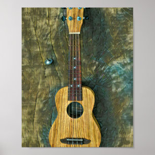 Poster oeuvre de guitare vintage