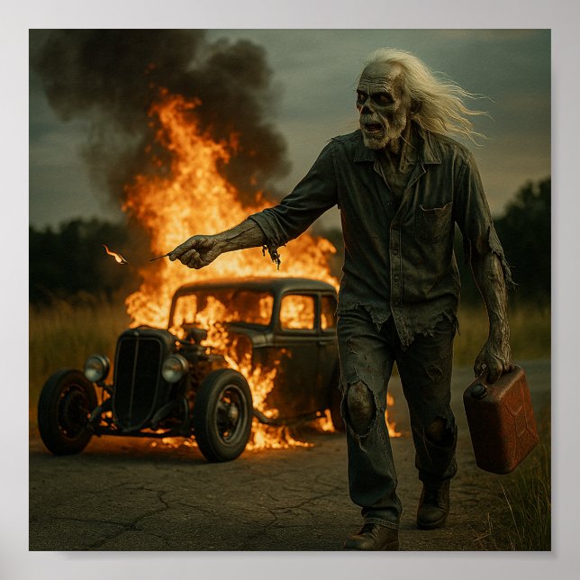 Poster Oeuvre de rodder Zombie (Devant)