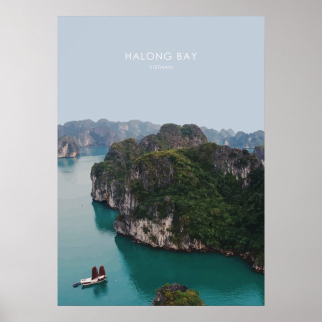 Poster OEuvre d'Halong Bay, Vietnam Travel (Devant)