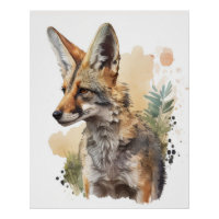 OEuvre murale de la faune Coyote