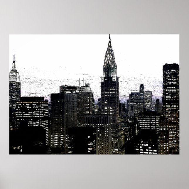Poster OEuvre nocturne de New York (Devant)