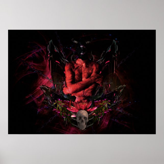 Poster OEuvre originale #4 "diable" (Devant)