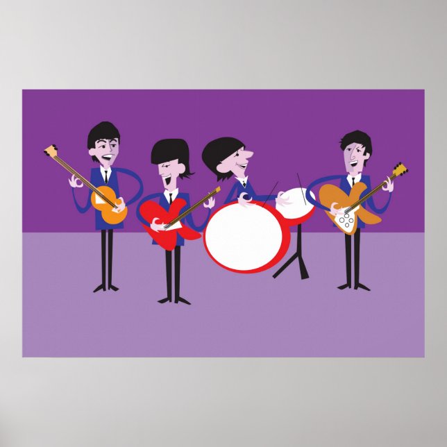 Poster Oeuvre originale inspirée de Fab Four (Devant)