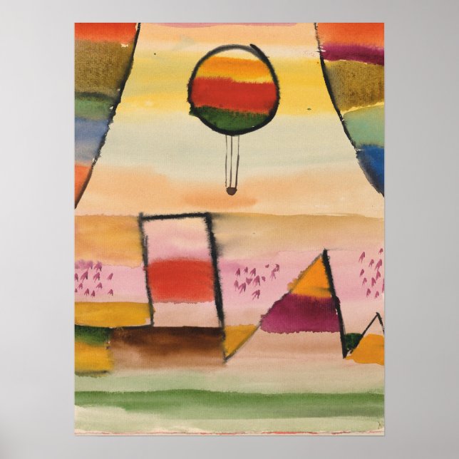 Poster OEuvre Paul Klee, Der Ballon Imfenster (Devant)