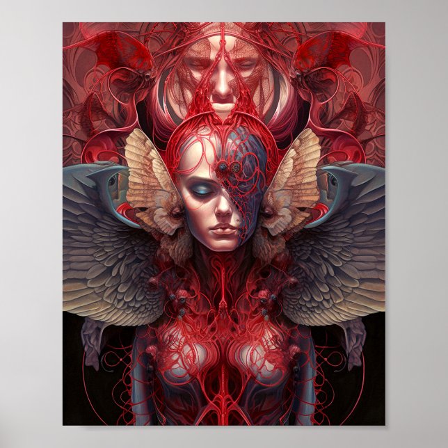 Poster Oeuvre surréaliste Angel (Devant)