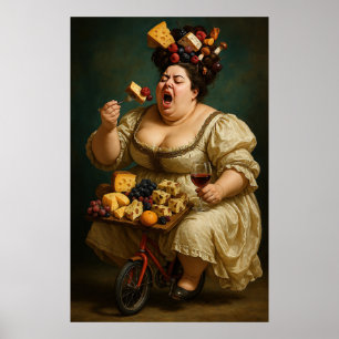 Poster Oeuvre Surréaliste "Tread Lightly, Mange Heavement