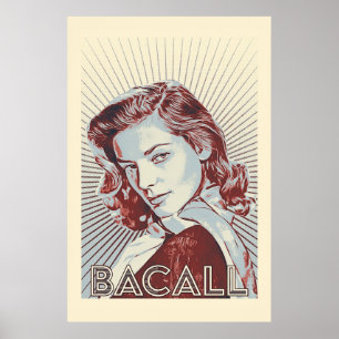 Poster Oeuvre vectorielle Lauren Bacall