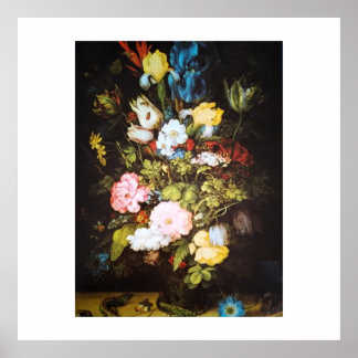 Poster Œuvres d'art élégantes de fleurs sauvages vintage