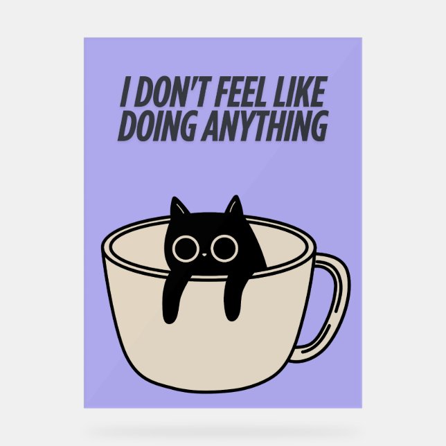 POSTER OF A LAZY CAT (Recto)