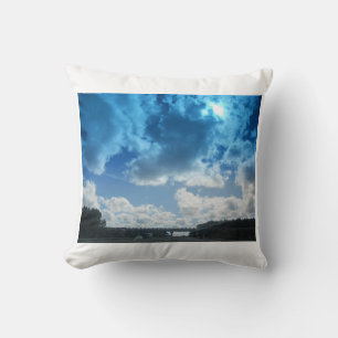 Poster of a London Sky Throw Pillow