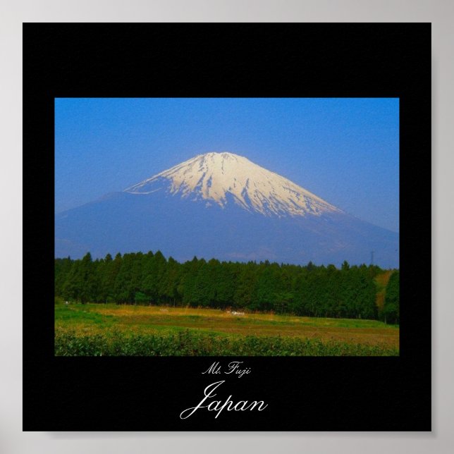 Poster of Mt. Fuji in Japan. Fuji San. (Front)