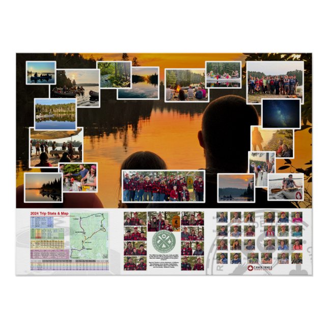 Poster of the Canoe Trails 2024 Canadian Trip (Front)