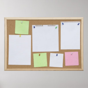 Poster office cork board