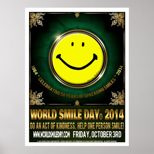 Poster officiel de la Journée mondiale du sourire® (Devant)