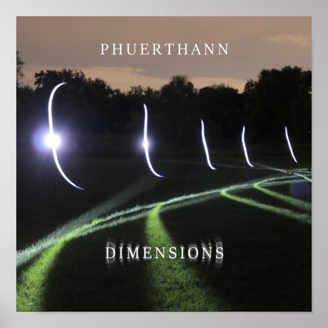 Poster officiel de l'album Phuerthann "Dimensions" (Devant)