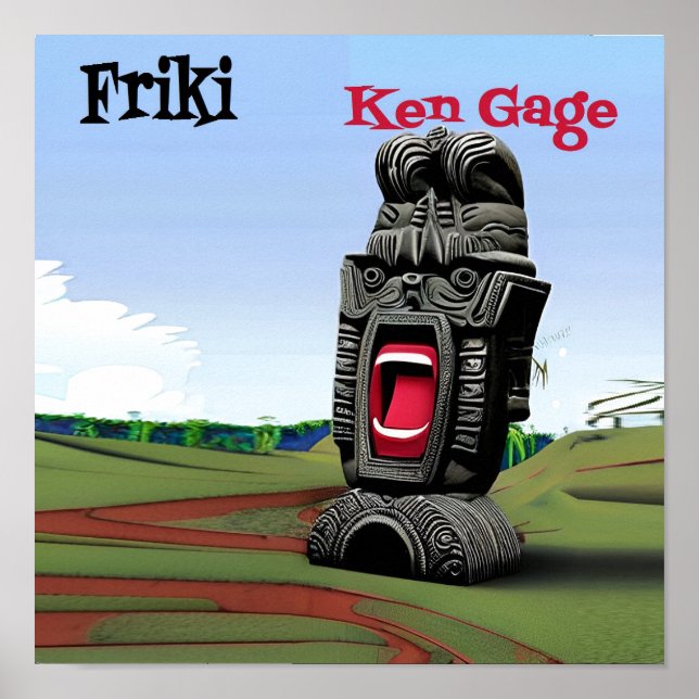 Poster officiel Ken Gage Friki Music Album (Devant)