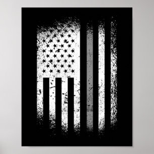 Poster Officier correctionnel Drapeau américain Mince Arg