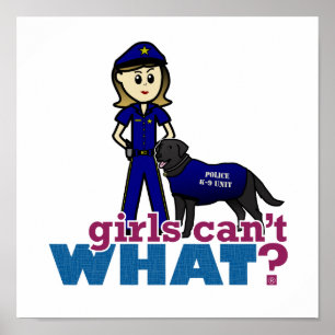 Poster Officier de canine de police