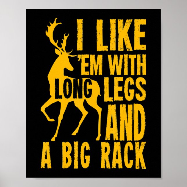 Poster Offre pour chasseurs de cerfs amusants (Devant)