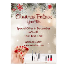 Offre spéciale pour la pédicure de Noël