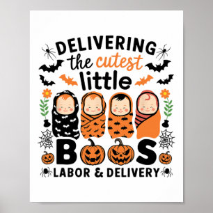 Poster Offrir La Main-D'Oeuvre Et L'Exécution Citrouilles