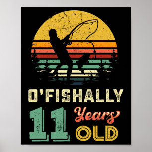 Poster Ofish 11 ans Pêche 11ème anniversaire fête