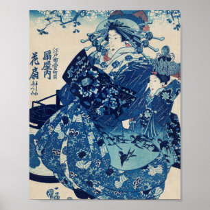 Poster Ogiya uchi Hanaogi par Utagawa Kuniyoshi