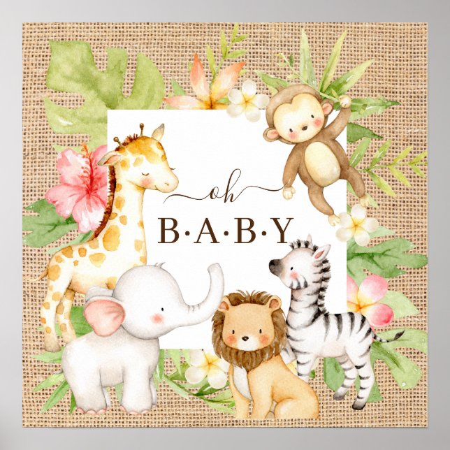 Poster Oh Baby Jungle (Devant)